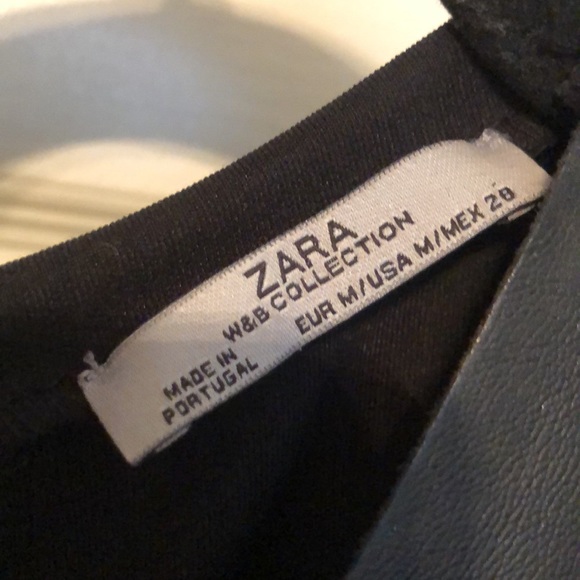 Pleather midi dress with peplum & zipper details - Picture 5 of 9